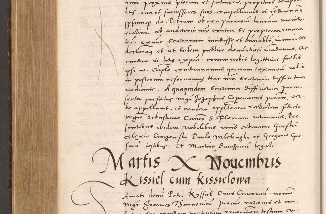 Zdjęcie nr 734 dla obiektu archiwalnego: Acta actorum causarum, sentenciarum tam diffinitivarum quam interloquutoriarum, decretorum, obligationum, quietationum et constitucionum procuratorum coram reverendo domino Bartholomeo Ganthkowsky cancellario Gnesnensi, archidiacono et reverendissimi in Christo patris domini Andree Dei gratia episcopi Cracoviensis vicario in spiritualibus generali Cracoviensi ad annum Domini millesimum quingentesimum quingentesimum primum, cuius indictio nona, pontificatus sanctissimi in Christo patris domini Julii divina providencia pape tercii, annus secundus (sic!) felici omine incipiutur.
