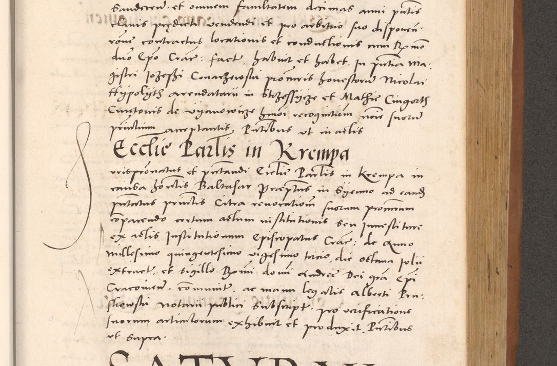Zdjęcie nr 727 dla obiektu archiwalnego: Acta actorum causarum, sentenciarum tam diffinitivarum quam interloquutoriarum, decretorum, obligationum, quietationum et constitucionum procuratorum coram reverendo domino Bartholomeo Ganthkowsky cancellario Gnesnensi, archidiacono et reverendissimi in Christo patris domini Andree Dei gratia episcopi Cracoviensis vicario in spiritualibus generali Cracoviensi ad annum Domini millesimum quingentesimum quingentesimum primum, cuius indictio nona, pontificatus sanctissimi in Christo patris domini Julii divina providencia pape tercii, annus secundus (sic!) felici omine incipiutur.
