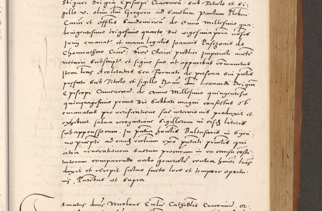 Zdjęcie nr 725 dla obiektu archiwalnego: Acta actorum causarum, sentenciarum tam diffinitivarum quam interloquutoriarum, decretorum, obligationum, quietationum et constitucionum procuratorum coram reverendo domino Bartholomeo Ganthkowsky cancellario Gnesnensi, archidiacono et reverendissimi in Christo patris domini Andree Dei gratia episcopi Cracoviensis vicario in spiritualibus generali Cracoviensi ad annum Domini millesimum quingentesimum quingentesimum primum, cuius indictio nona, pontificatus sanctissimi in Christo patris domini Julii divina providencia pape tercii, annus secundus (sic!) felici omine incipiutur.