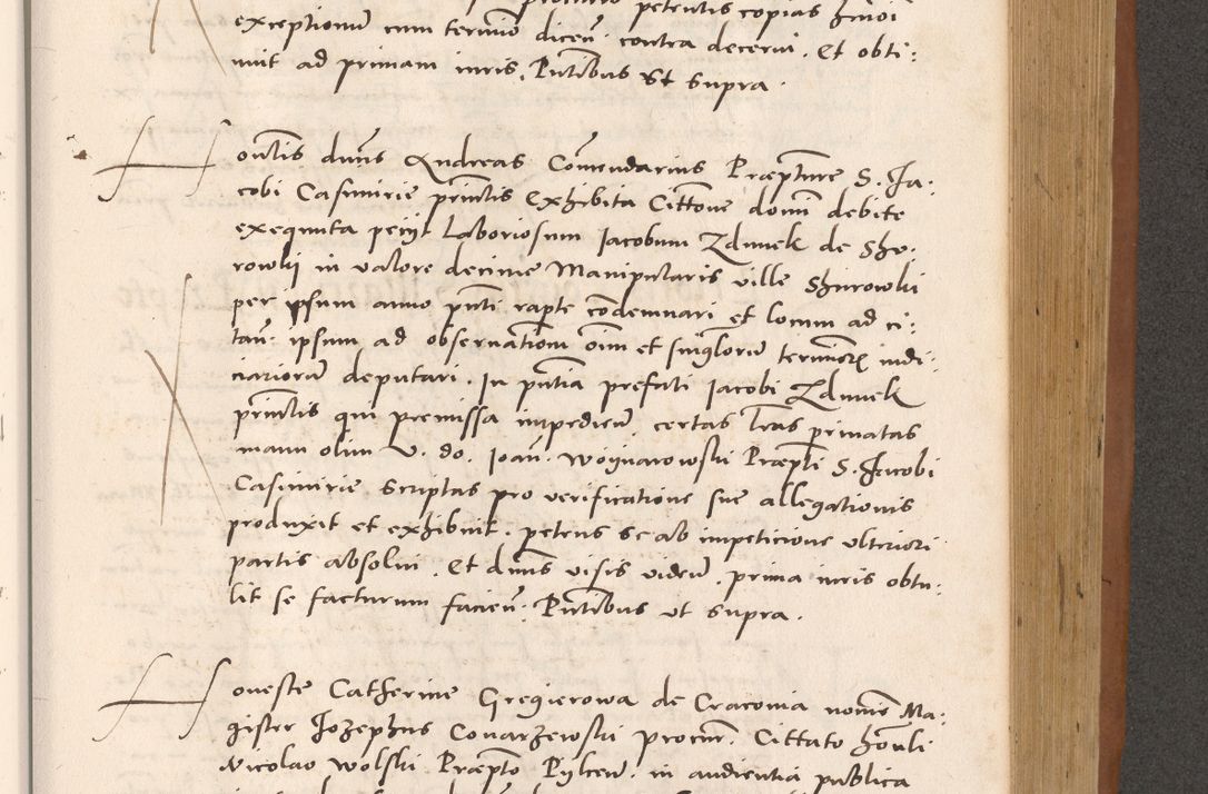 Zdjęcie nr 717 dla obiektu archiwalnego: Acta actorum causarum, sentenciarum tam diffinitivarum quam interloquutoriarum, decretorum, obligationum, quietationum et constitucionum procuratorum coram reverendo domino Bartholomeo Ganthkowsky cancellario Gnesnensi, archidiacono et reverendissimi in Christo patris domini Andree Dei gratia episcopi Cracoviensis vicario in spiritualibus generali Cracoviensi ad annum Domini millesimum quingentesimum quingentesimum primum, cuius indictio nona, pontificatus sanctissimi in Christo patris domini Julii divina providencia pape tercii, annus secundus (sic!) felici omine incipiutur.
