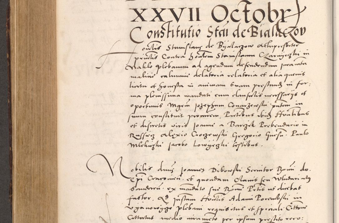 Zdjęcie nr 698 dla obiektu archiwalnego: Acta actorum causarum, sentenciarum tam diffinitivarum quam interloquutoriarum, decretorum, obligationum, quietationum et constitucionum procuratorum coram reverendo domino Bartholomeo Ganthkowsky cancellario Gnesnensi, archidiacono et reverendissimi in Christo patris domini Andree Dei gratia episcopi Cracoviensis vicario in spiritualibus generali Cracoviensi ad annum Domini millesimum quingentesimum quingentesimum primum, cuius indictio nona, pontificatus sanctissimi in Christo patris domini Julii divina providencia pape tercii, annus secundus (sic!) felici omine incipiutur.