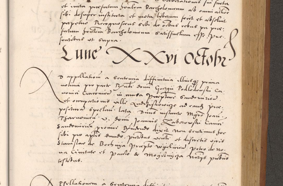 Zdjęcie nr 697 dla obiektu archiwalnego: Acta actorum causarum, sentenciarum tam diffinitivarum quam interloquutoriarum, decretorum, obligationum, quietationum et constitucionum procuratorum coram reverendo domino Bartholomeo Ganthkowsky cancellario Gnesnensi, archidiacono et reverendissimi in Christo patris domini Andree Dei gratia episcopi Cracoviensis vicario in spiritualibus generali Cracoviensi ad annum Domini millesimum quingentesimum quingentesimum primum, cuius indictio nona, pontificatus sanctissimi in Christo patris domini Julii divina providencia pape tercii, annus secundus (sic!) felici omine incipiutur.