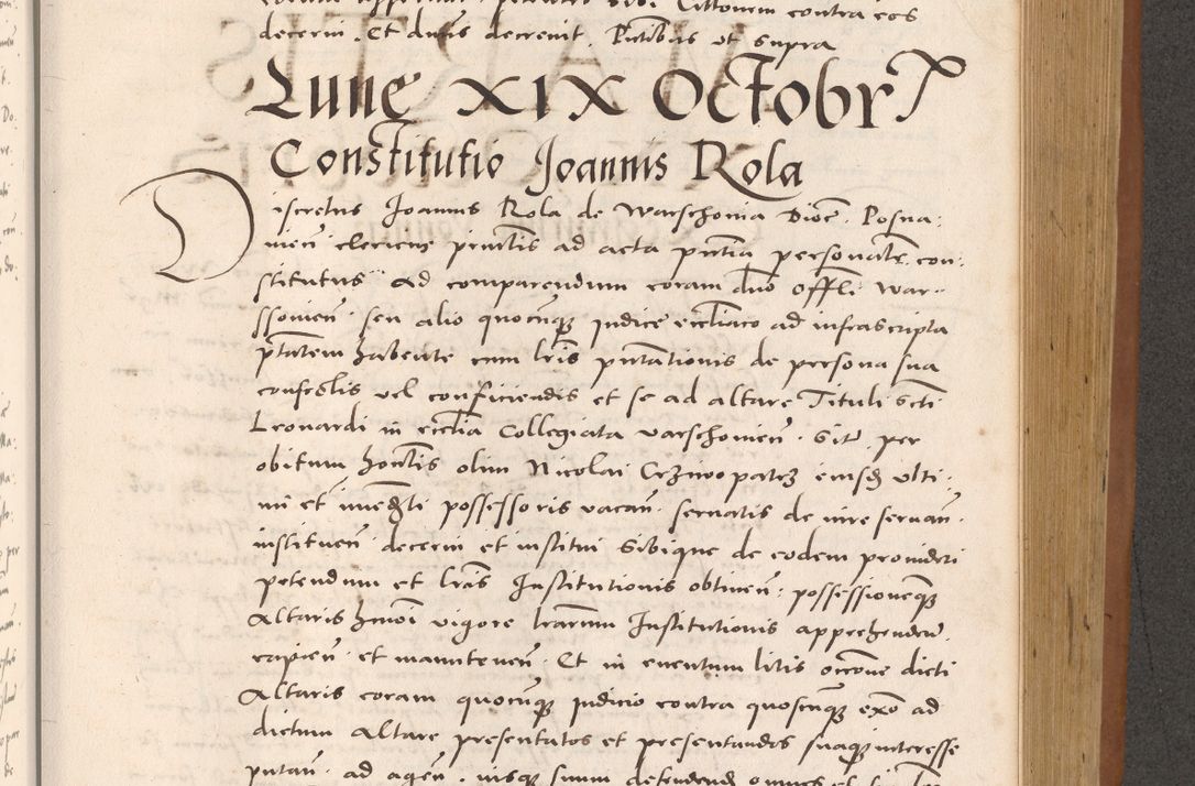 Zdjęcie nr 683 dla obiektu archiwalnego: Acta actorum causarum, sentenciarum tam diffinitivarum quam interloquutoriarum, decretorum, obligationum, quietationum et constitucionum procuratorum coram reverendo domino Bartholomeo Ganthkowsky cancellario Gnesnensi, archidiacono et reverendissimi in Christo patris domini Andree Dei gratia episcopi Cracoviensis vicario in spiritualibus generali Cracoviensi ad annum Domini millesimum quingentesimum quingentesimum primum, cuius indictio nona, pontificatus sanctissimi in Christo patris domini Julii divina providencia pape tercii, annus secundus (sic!) felici omine incipiutur.