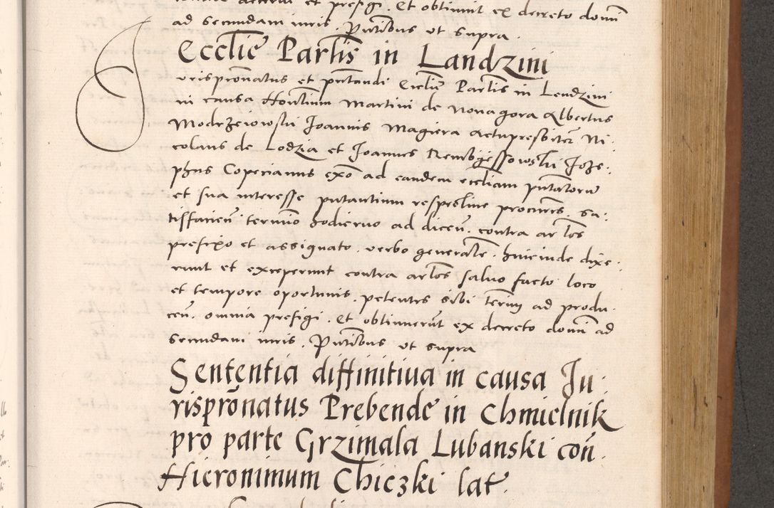 Zdjęcie nr 677 dla obiektu archiwalnego: Acta actorum causarum, sentenciarum tam diffinitivarum quam interloquutoriarum, decretorum, obligationum, quietationum et constitucionum procuratorum coram reverendo domino Bartholomeo Ganthkowsky cancellario Gnesnensi, archidiacono et reverendissimi in Christo patris domini Andree Dei gratia episcopi Cracoviensis vicario in spiritualibus generali Cracoviensi ad annum Domini millesimum quingentesimum quingentesimum primum, cuius indictio nona, pontificatus sanctissimi in Christo patris domini Julii divina providencia pape tercii, annus secundus (sic!) felici omine incipiutur.