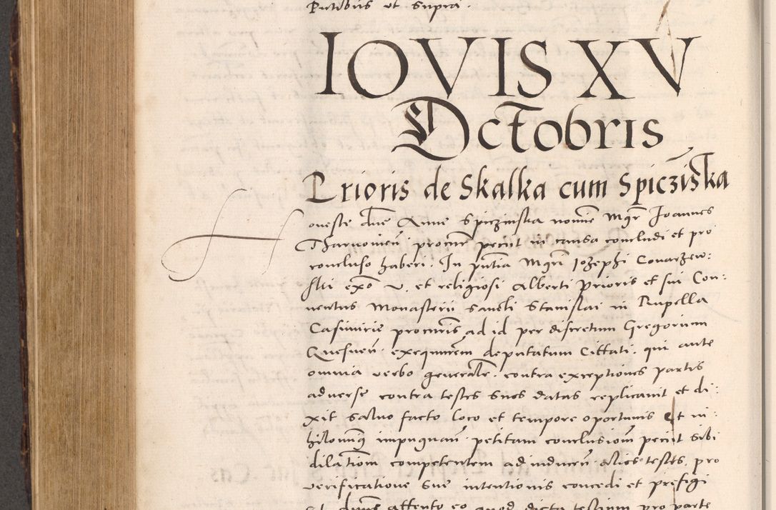 Zdjęcie nr 664 dla obiektu archiwalnego: Acta actorum causarum, sentenciarum tam diffinitivarum quam interloquutoriarum, decretorum, obligationum, quietationum et constitucionum procuratorum coram reverendo domino Bartholomeo Ganthkowsky cancellario Gnesnensi, archidiacono et reverendissimi in Christo patris domini Andree Dei gratia episcopi Cracoviensis vicario in spiritualibus generali Cracoviensi ad annum Domini millesimum quingentesimum quingentesimum primum, cuius indictio nona, pontificatus sanctissimi in Christo patris domini Julii divina providencia pape tercii, annus secundus (sic!) felici omine incipiutur.