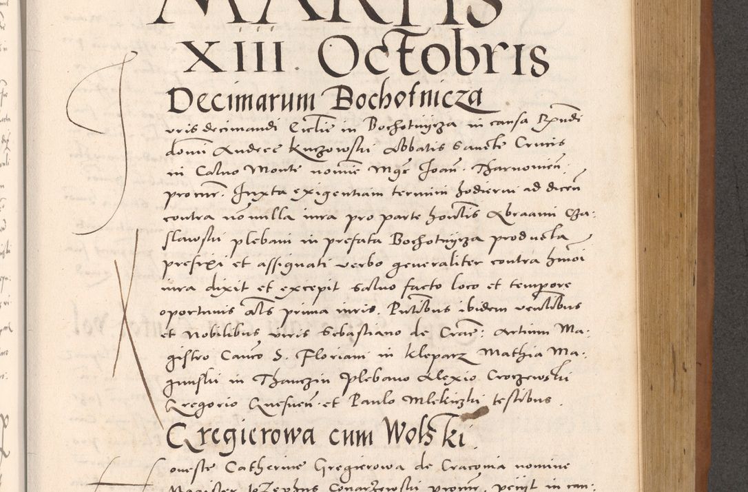 Zdjęcie nr 653 dla obiektu archiwalnego: Acta actorum causarum, sentenciarum tam diffinitivarum quam interloquutoriarum, decretorum, obligationum, quietationum et constitucionum procuratorum coram reverendo domino Bartholomeo Ganthkowsky cancellario Gnesnensi, archidiacono et reverendissimi in Christo patris domini Andree Dei gratia episcopi Cracoviensis vicario in spiritualibus generali Cracoviensi ad annum Domini millesimum quingentesimum quingentesimum primum, cuius indictio nona, pontificatus sanctissimi in Christo patris domini Julii divina providencia pape tercii, annus secundus (sic!) felici omine incipiutur.