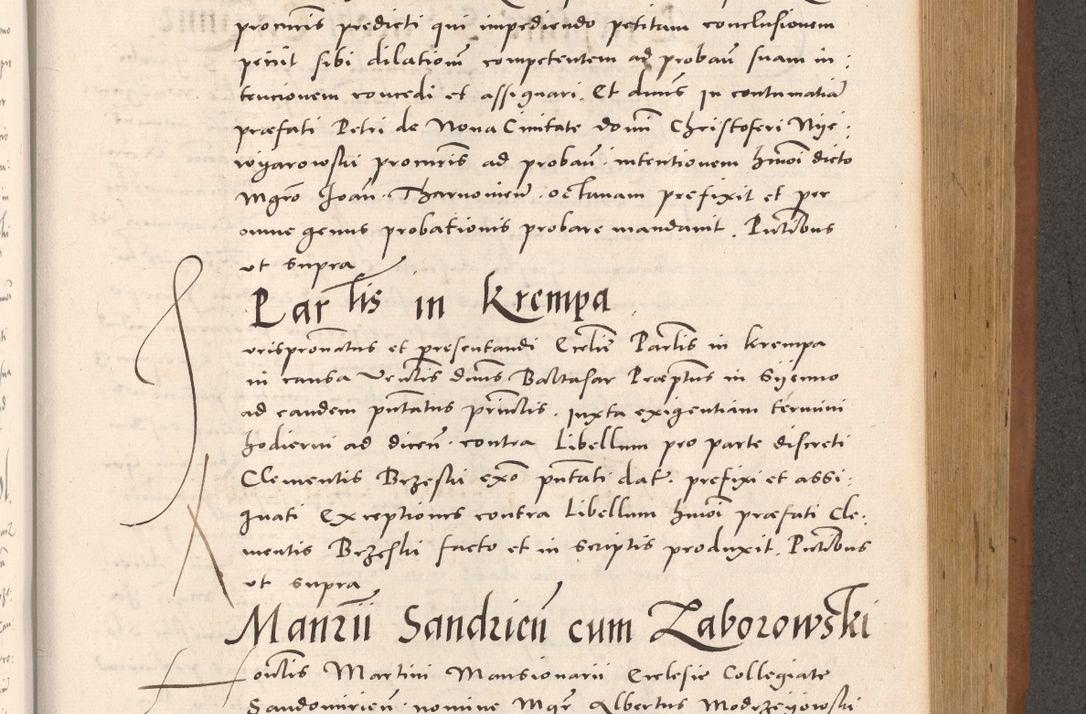 Zdjęcie nr 655 dla obiektu archiwalnego: Acta actorum causarum, sentenciarum tam diffinitivarum quam interloquutoriarum, decretorum, obligationum, quietationum et constitucionum procuratorum coram reverendo domino Bartholomeo Ganthkowsky cancellario Gnesnensi, archidiacono et reverendissimi in Christo patris domini Andree Dei gratia episcopi Cracoviensis vicario in spiritualibus generali Cracoviensi ad annum Domini millesimum quingentesimum quingentesimum primum, cuius indictio nona, pontificatus sanctissimi in Christo patris domini Julii divina providencia pape tercii, annus secundus (sic!) felici omine incipiutur.