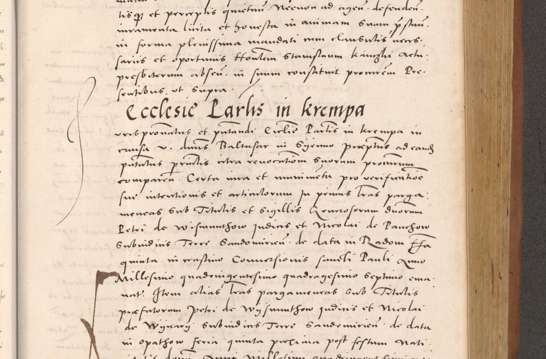 Zdjęcie nr 645 dla obiektu archiwalnego: Acta actorum causarum, sentenciarum tam diffinitivarum quam interloquutoriarum, decretorum, obligationum, quietationum et constitucionum procuratorum coram reverendo domino Bartholomeo Ganthkowsky cancellario Gnesnensi, archidiacono et reverendissimi in Christo patris domini Andree Dei gratia episcopi Cracoviensis vicario in spiritualibus generali Cracoviensi ad annum Domini millesimum quingentesimum quingentesimum primum, cuius indictio nona, pontificatus sanctissimi in Christo patris domini Julii divina providencia pape tercii, annus secundus (sic!) felici omine incipiutur.
