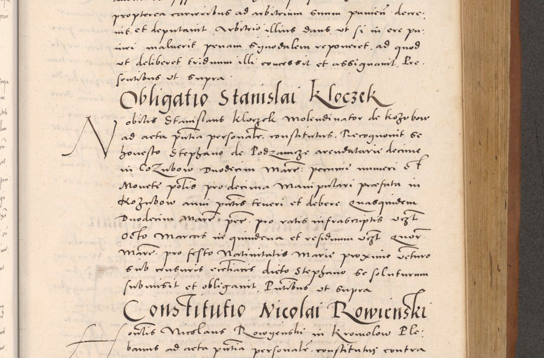 Zdjęcie nr 643 dla obiektu archiwalnego: Acta actorum causarum, sentenciarum tam diffinitivarum quam interloquutoriarum, decretorum, obligationum, quietationum et constitucionum procuratorum coram reverendo domino Bartholomeo Ganthkowsky cancellario Gnesnensi, archidiacono et reverendissimi in Christo patris domini Andree Dei gratia episcopi Cracoviensis vicario in spiritualibus generali Cracoviensi ad annum Domini millesimum quingentesimum quingentesimum primum, cuius indictio nona, pontificatus sanctissimi in Christo patris domini Julii divina providencia pape tercii, annus secundus (sic!) felici omine incipiutur.
