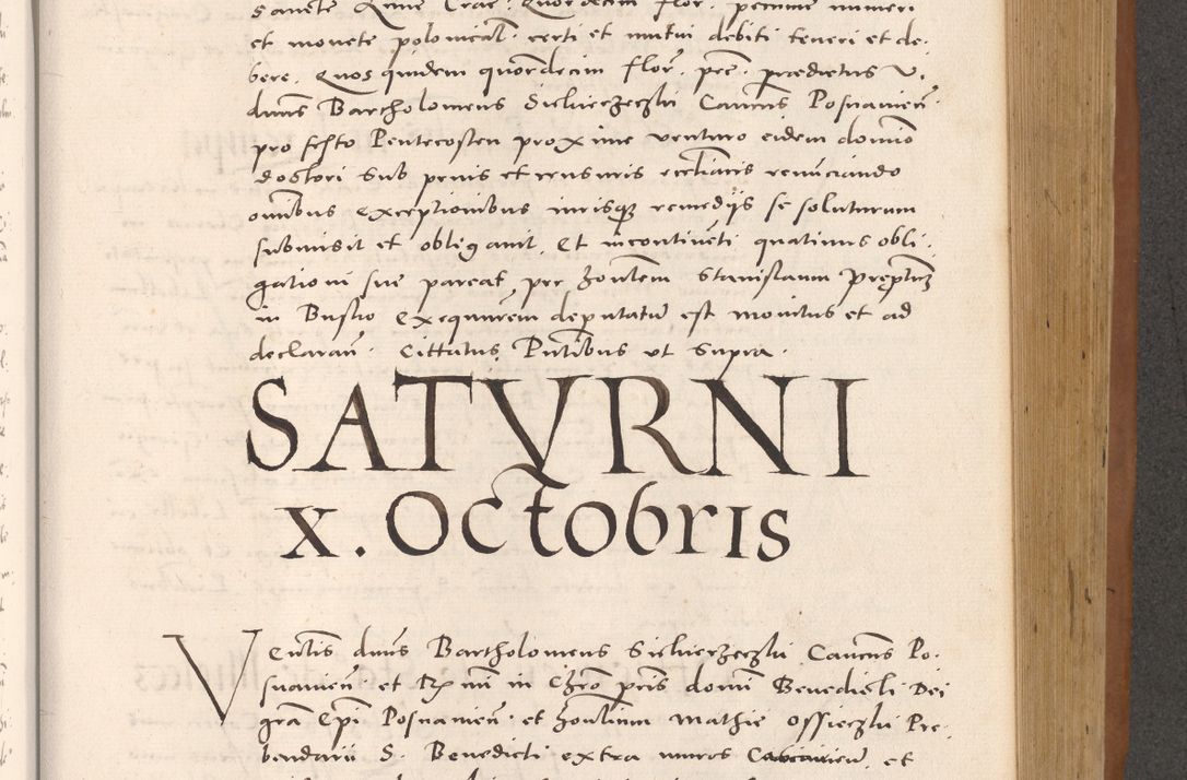 Zdjęcie nr 641 dla obiektu archiwalnego: Acta actorum causarum, sentenciarum tam diffinitivarum quam interloquutoriarum, decretorum, obligationum, quietationum et constitucionum procuratorum coram reverendo domino Bartholomeo Ganthkowsky cancellario Gnesnensi, archidiacono et reverendissimi in Christo patris domini Andree Dei gratia episcopi Cracoviensis vicario in spiritualibus generali Cracoviensi ad annum Domini millesimum quingentesimum quingentesimum primum, cuius indictio nona, pontificatus sanctissimi in Christo patris domini Julii divina providencia pape tercii, annus secundus (sic!) felici omine incipiutur.