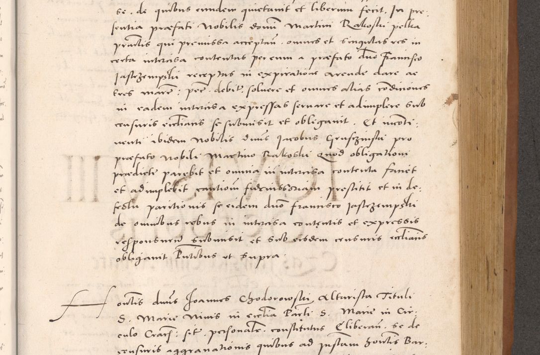Zdjęcie nr 635 dla obiektu archiwalnego: Acta actorum causarum, sentenciarum tam diffinitivarum quam interloquutoriarum, decretorum, obligationum, quietationum et constitucionum procuratorum coram reverendo domino Bartholomeo Ganthkowsky cancellario Gnesnensi, archidiacono et reverendissimi in Christo patris domini Andree Dei gratia episcopi Cracoviensis vicario in spiritualibus generali Cracoviensi ad annum Domini millesimum quingentesimum quingentesimum primum, cuius indictio nona, pontificatus sanctissimi in Christo patris domini Julii divina providencia pape tercii, annus secundus (sic!) felici omine incipiutur.