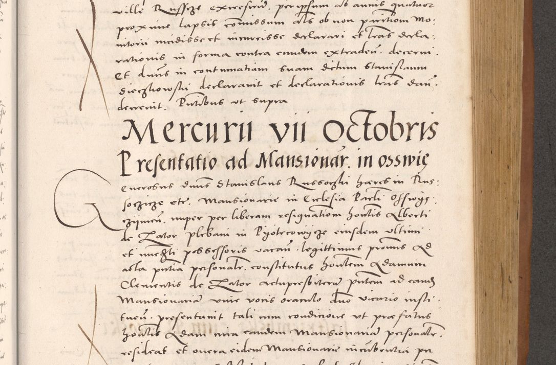 Zdjęcie nr 633 dla obiektu archiwalnego: Acta actorum causarum, sentenciarum tam diffinitivarum quam interloquutoriarum, decretorum, obligationum, quietationum et constitucionum procuratorum coram reverendo domino Bartholomeo Ganthkowsky cancellario Gnesnensi, archidiacono et reverendissimi in Christo patris domini Andree Dei gratia episcopi Cracoviensis vicario in spiritualibus generali Cracoviensi ad annum Domini millesimum quingentesimum quingentesimum primum, cuius indictio nona, pontificatus sanctissimi in Christo patris domini Julii divina providencia pape tercii, annus secundus (sic!) felici omine incipiutur.