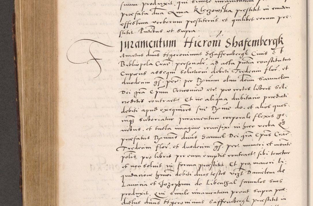 Zdjęcie nr 626 dla obiektu archiwalnego: Acta actorum causarum, sentenciarum tam diffinitivarum quam interloquutoriarum, decretorum, obligationum, quietationum et constitucionum procuratorum coram reverendo domino Bartholomeo Ganthkowsky cancellario Gnesnensi, archidiacono et reverendissimi in Christo patris domini Andree Dei gratia episcopi Cracoviensis vicario in spiritualibus generali Cracoviensi ad annum Domini millesimum quingentesimum quingentesimum primum, cuius indictio nona, pontificatus sanctissimi in Christo patris domini Julii divina providencia pape tercii, annus secundus (sic!) felici omine incipiutur.