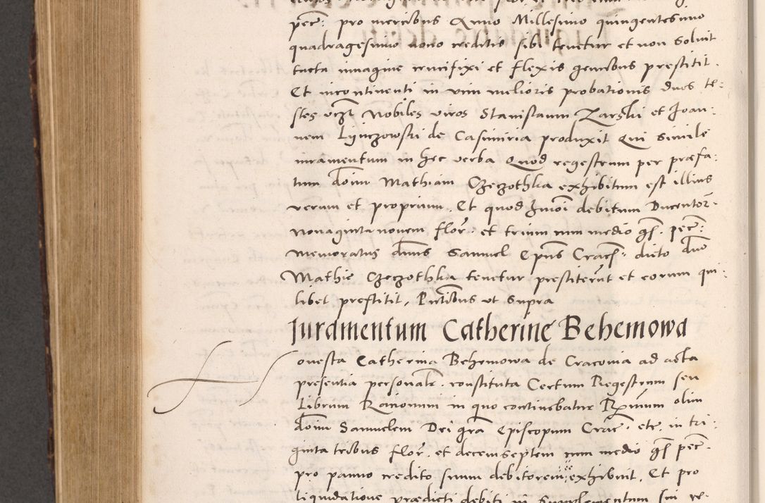 Zdjęcie nr 624 dla obiektu archiwalnego: Acta actorum causarum, sentenciarum tam diffinitivarum quam interloquutoriarum, decretorum, obligationum, quietationum et constitucionum procuratorum coram reverendo domino Bartholomeo Ganthkowsky cancellario Gnesnensi, archidiacono et reverendissimi in Christo patris domini Andree Dei gratia episcopi Cracoviensis vicario in spiritualibus generali Cracoviensi ad annum Domini millesimum quingentesimum quingentesimum primum, cuius indictio nona, pontificatus sanctissimi in Christo patris domini Julii divina providencia pape tercii, annus secundus (sic!) felici omine incipiutur.