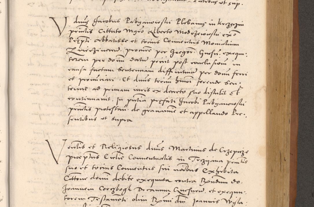 Zdjęcie nr 587 dla obiektu archiwalnego: Acta actorum causarum, sentenciarum tam diffinitivarum quam interloquutoriarum, decretorum, obligationum, quietationum et constitucionum procuratorum coram reverendo domino Bartholomeo Ganthkowsky cancellario Gnesnensi, archidiacono et reverendissimi in Christo patris domini Andree Dei gratia episcopi Cracoviensis vicario in spiritualibus generali Cracoviensi ad annum Domini millesimum quingentesimum quingentesimum primum, cuius indictio nona, pontificatus sanctissimi in Christo patris domini Julii divina providencia pape tercii, annus secundus (sic!) felici omine incipiutur.