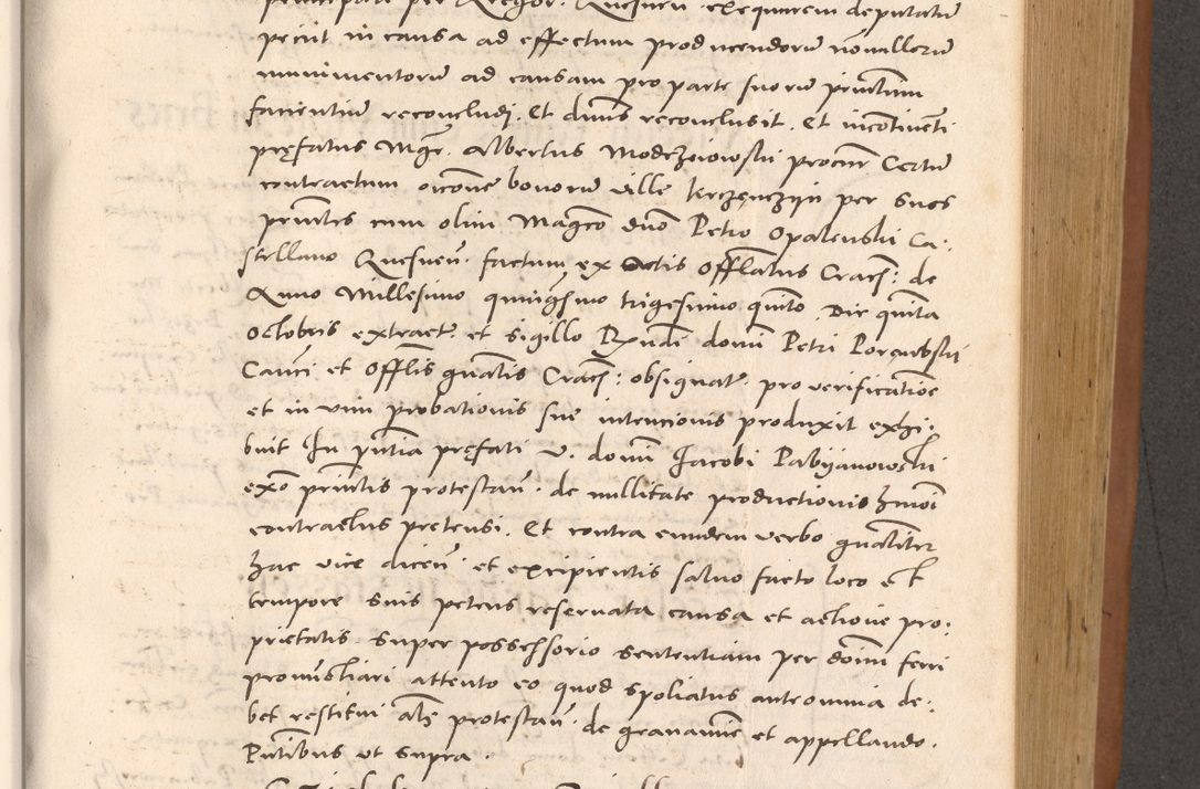 Zdjęcie nr 571 dla obiektu archiwalnego: Acta actorum causarum, sentenciarum tam diffinitivarum quam interloquutoriarum, decretorum, obligationum, quietationum et constitucionum procuratorum coram reverendo domino Bartholomeo Ganthkowsky cancellario Gnesnensi, archidiacono et reverendissimi in Christo patris domini Andree Dei gratia episcopi Cracoviensis vicario in spiritualibus generali Cracoviensi ad annum Domini millesimum quingentesimum quingentesimum primum, cuius indictio nona, pontificatus sanctissimi in Christo patris domini Julii divina providencia pape tercii, annus secundus (sic!) felici omine incipiutur.