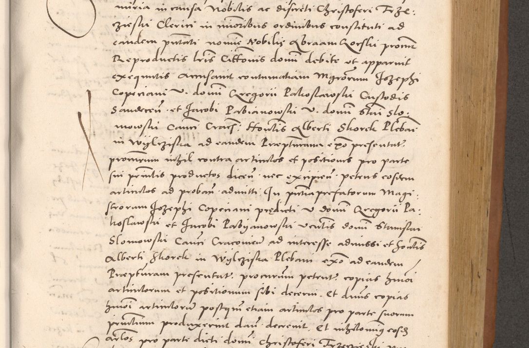 Zdjęcie nr 569 dla obiektu archiwalnego: Acta actorum causarum, sentenciarum tam diffinitivarum quam interloquutoriarum, decretorum, obligationum, quietationum et constitucionum procuratorum coram reverendo domino Bartholomeo Ganthkowsky cancellario Gnesnensi, archidiacono et reverendissimi in Christo patris domini Andree Dei gratia episcopi Cracoviensis vicario in spiritualibus generali Cracoviensi ad annum Domini millesimum quingentesimum quingentesimum primum, cuius indictio nona, pontificatus sanctissimi in Christo patris domini Julii divina providencia pape tercii, annus secundus (sic!) felici omine incipiutur.