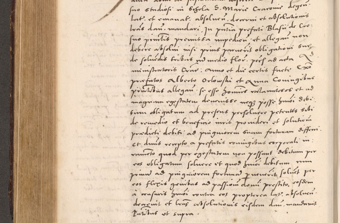 Zdjęcie nr 562 dla obiektu archiwalnego: Acta actorum causarum, sentenciarum tam diffinitivarum quam interloquutoriarum, decretorum, obligationum, quietationum et constitucionum procuratorum coram reverendo domino Bartholomeo Ganthkowsky cancellario Gnesnensi, archidiacono et reverendissimi in Christo patris domini Andree Dei gratia episcopi Cracoviensis vicario in spiritualibus generali Cracoviensi ad annum Domini millesimum quingentesimum quingentesimum primum, cuius indictio nona, pontificatus sanctissimi in Christo patris domini Julii divina providencia pape tercii, annus secundus (sic!) felici omine incipiutur.