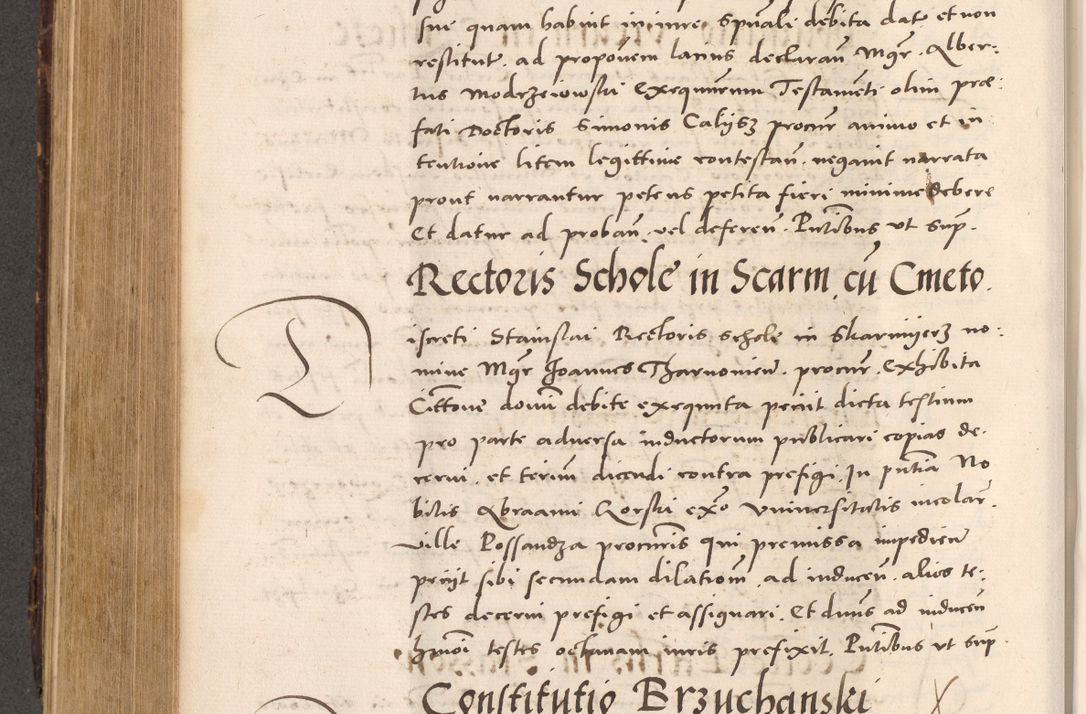 Zdjęcie nr 556 dla obiektu archiwalnego: Acta actorum causarum, sentenciarum tam diffinitivarum quam interloquutoriarum, decretorum, obligationum, quietationum et constitucionum procuratorum coram reverendo domino Bartholomeo Ganthkowsky cancellario Gnesnensi, archidiacono et reverendissimi in Christo patris domini Andree Dei gratia episcopi Cracoviensis vicario in spiritualibus generali Cracoviensi ad annum Domini millesimum quingentesimum quingentesimum primum, cuius indictio nona, pontificatus sanctissimi in Christo patris domini Julii divina providencia pape tercii, annus secundus (sic!) felici omine incipiutur.