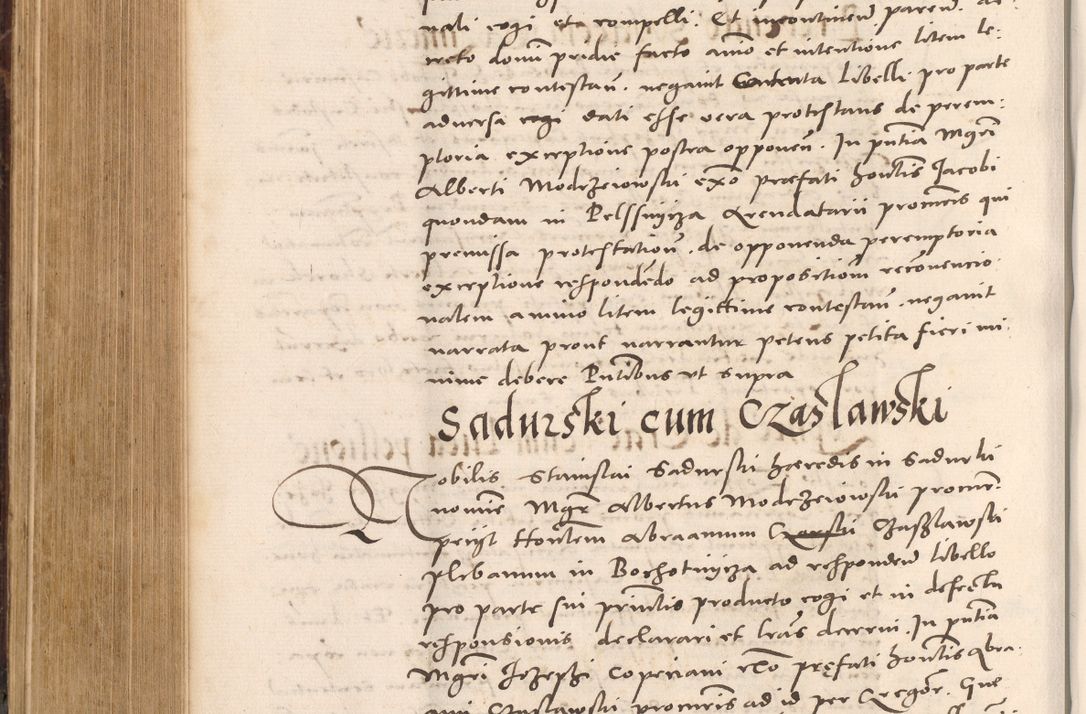 Zdjęcie nr 554 dla obiektu archiwalnego: Acta actorum causarum, sentenciarum tam diffinitivarum quam interloquutoriarum, decretorum, obligationum, quietationum et constitucionum procuratorum coram reverendo domino Bartholomeo Ganthkowsky cancellario Gnesnensi, archidiacono et reverendissimi in Christo patris domini Andree Dei gratia episcopi Cracoviensis vicario in spiritualibus generali Cracoviensi ad annum Domini millesimum quingentesimum quingentesimum primum, cuius indictio nona, pontificatus sanctissimi in Christo patris domini Julii divina providencia pape tercii, annus secundus (sic!) felici omine incipiutur.