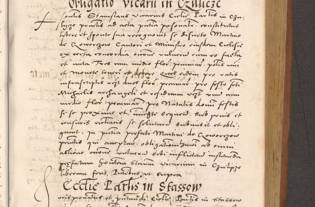 Zdjęcie nr 555 dla obiektu archiwalnego: Acta actorum causarum, sentenciarum tam diffinitivarum quam interloquutoriarum, decretorum, obligationum, quietationum et constitucionum procuratorum coram reverendo domino Bartholomeo Ganthkowsky cancellario Gnesnensi, archidiacono et reverendissimi in Christo patris domini Andree Dei gratia episcopi Cracoviensis vicario in spiritualibus generali Cracoviensi ad annum Domini millesimum quingentesimum quingentesimum primum, cuius indictio nona, pontificatus sanctissimi in Christo patris domini Julii divina providencia pape tercii, annus secundus (sic!) felici omine incipiutur.