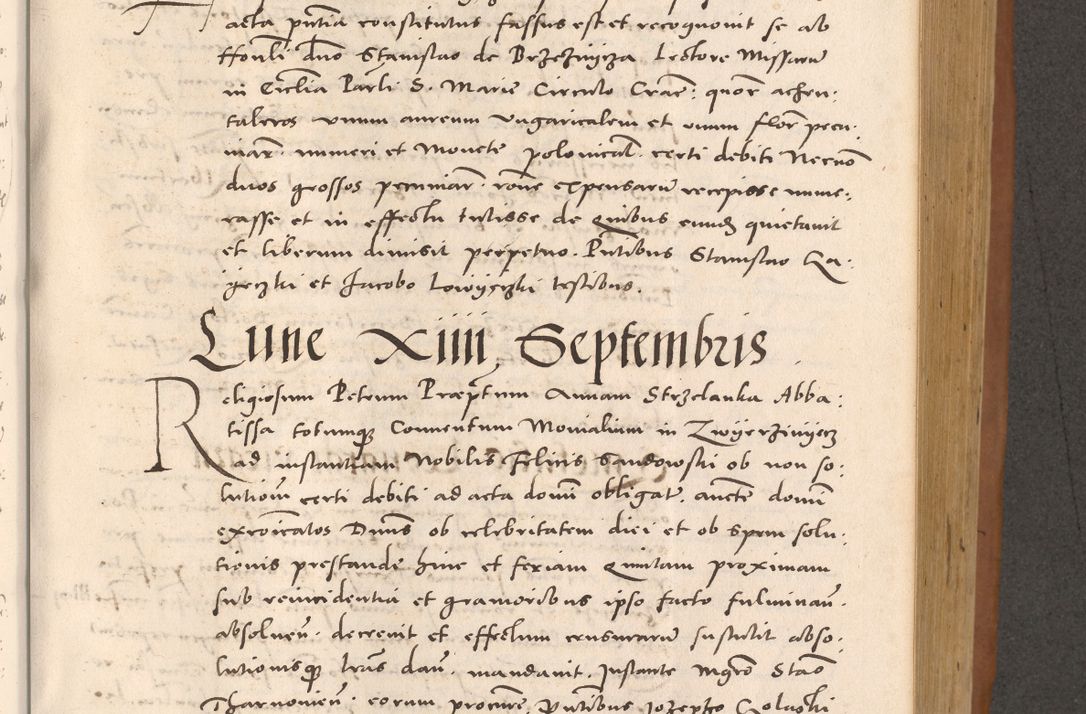 Zdjęcie nr 551 dla obiektu archiwalnego: Acta actorum causarum, sentenciarum tam diffinitivarum quam interloquutoriarum, decretorum, obligationum, quietationum et constitucionum procuratorum coram reverendo domino Bartholomeo Ganthkowsky cancellario Gnesnensi, archidiacono et reverendissimi in Christo patris domini Andree Dei gratia episcopi Cracoviensis vicario in spiritualibus generali Cracoviensi ad annum Domini millesimum quingentesimum quingentesimum primum, cuius indictio nona, pontificatus sanctissimi in Christo patris domini Julii divina providencia pape tercii, annus secundus (sic!) felici omine incipiutur.