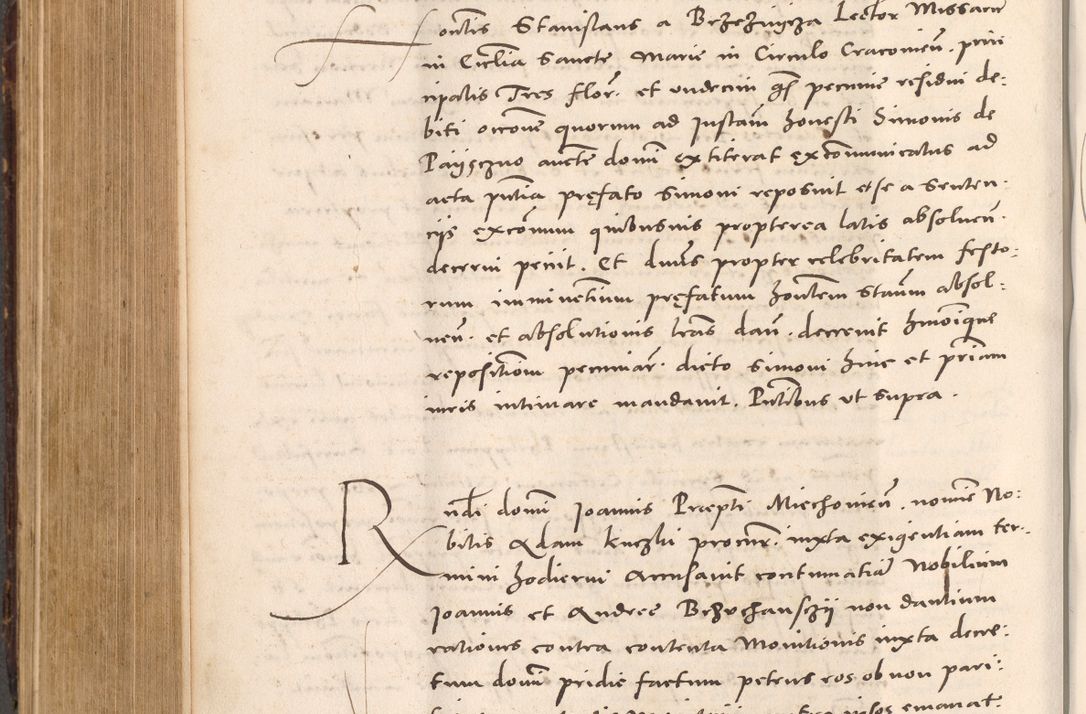 Zdjęcie nr 548 dla obiektu archiwalnego: Acta actorum causarum, sentenciarum tam diffinitivarum quam interloquutoriarum, decretorum, obligationum, quietationum et constitucionum procuratorum coram reverendo domino Bartholomeo Ganthkowsky cancellario Gnesnensi, archidiacono et reverendissimi in Christo patris domini Andree Dei gratia episcopi Cracoviensis vicario in spiritualibus generali Cracoviensi ad annum Domini millesimum quingentesimum quingentesimum primum, cuius indictio nona, pontificatus sanctissimi in Christo patris domini Julii divina providencia pape tercii, annus secundus (sic!) felici omine incipiutur.