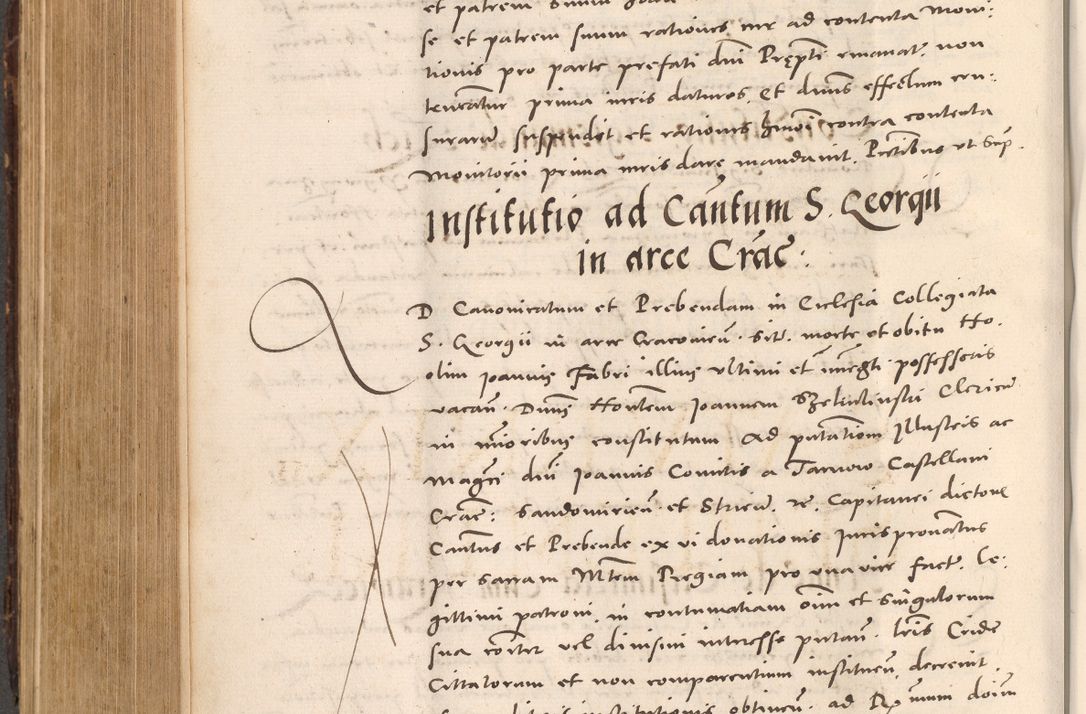 Zdjęcie nr 542 dla obiektu archiwalnego: Acta actorum causarum, sentenciarum tam diffinitivarum quam interloquutoriarum, decretorum, obligationum, quietationum et constitucionum procuratorum coram reverendo domino Bartholomeo Ganthkowsky cancellario Gnesnensi, archidiacono et reverendissimi in Christo patris domini Andree Dei gratia episcopi Cracoviensis vicario in spiritualibus generali Cracoviensi ad annum Domini millesimum quingentesimum quingentesimum primum, cuius indictio nona, pontificatus sanctissimi in Christo patris domini Julii divina providencia pape tercii, annus secundus (sic!) felici omine incipiutur.