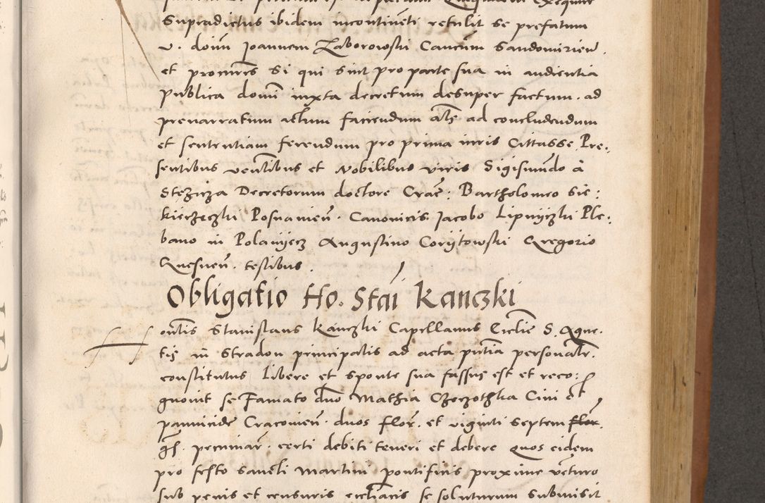 Zdjęcie nr 535 dla obiektu archiwalnego: Acta actorum causarum, sentenciarum tam diffinitivarum quam interloquutoriarum, decretorum, obligationum, quietationum et constitucionum procuratorum coram reverendo domino Bartholomeo Ganthkowsky cancellario Gnesnensi, archidiacono et reverendissimi in Christo patris domini Andree Dei gratia episcopi Cracoviensis vicario in spiritualibus generali Cracoviensi ad annum Domini millesimum quingentesimum quingentesimum primum, cuius indictio nona, pontificatus sanctissimi in Christo patris domini Julii divina providencia pape tercii, annus secundus (sic!) felici omine incipiutur.