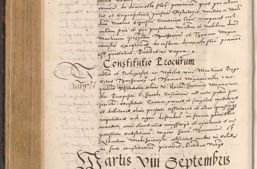 Zdjęcie nr 532 dla obiektu archiwalnego: Acta actorum causarum, sentenciarum tam diffinitivarum quam interloquutoriarum, decretorum, obligationum, quietationum et constitucionum procuratorum coram reverendo domino Bartholomeo Ganthkowsky cancellario Gnesnensi, archidiacono et reverendissimi in Christo patris domini Andree Dei gratia episcopi Cracoviensis vicario in spiritualibus generali Cracoviensi ad annum Domini millesimum quingentesimum quingentesimum primum, cuius indictio nona, pontificatus sanctissimi in Christo patris domini Julii divina providencia pape tercii, annus secundus (sic!) felici omine incipiutur.
