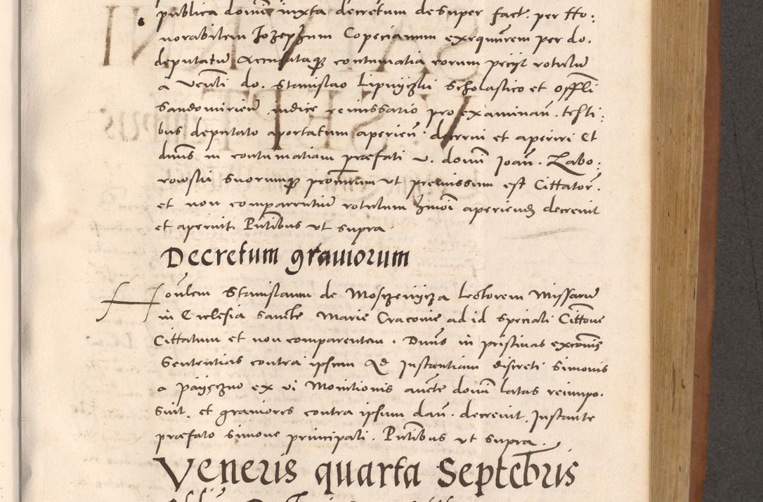 Zdjęcie nr 521 dla obiektu archiwalnego: Acta actorum causarum, sentenciarum tam diffinitivarum quam interloquutoriarum, decretorum, obligationum, quietationum et constitucionum procuratorum coram reverendo domino Bartholomeo Ganthkowsky cancellario Gnesnensi, archidiacono et reverendissimi in Christo patris domini Andree Dei gratia episcopi Cracoviensis vicario in spiritualibus generali Cracoviensi ad annum Domini millesimum quingentesimum quingentesimum primum, cuius indictio nona, pontificatus sanctissimi in Christo patris domini Julii divina providencia pape tercii, annus secundus (sic!) felici omine incipiutur.