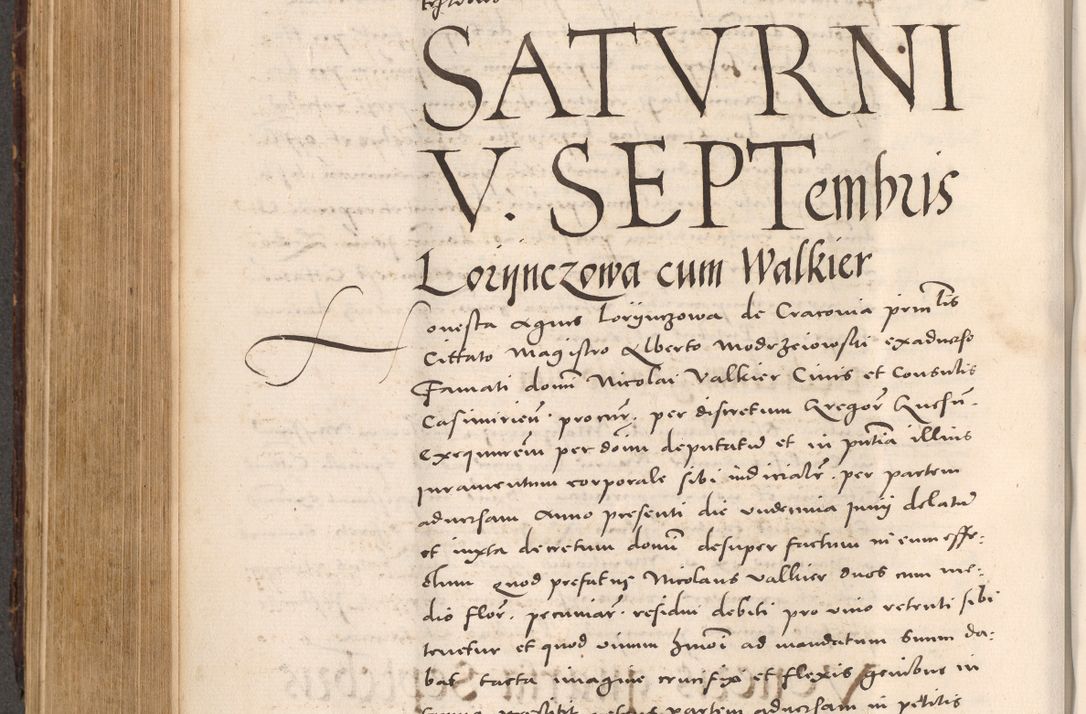 Zdjęcie nr 522 dla obiektu archiwalnego: Acta actorum causarum, sentenciarum tam diffinitivarum quam interloquutoriarum, decretorum, obligationum, quietationum et constitucionum procuratorum coram reverendo domino Bartholomeo Ganthkowsky cancellario Gnesnensi, archidiacono et reverendissimi in Christo patris domini Andree Dei gratia episcopi Cracoviensis vicario in spiritualibus generali Cracoviensi ad annum Domini millesimum quingentesimum quingentesimum primum, cuius indictio nona, pontificatus sanctissimi in Christo patris domini Julii divina providencia pape tercii, annus secundus (sic!) felici omine incipiutur.