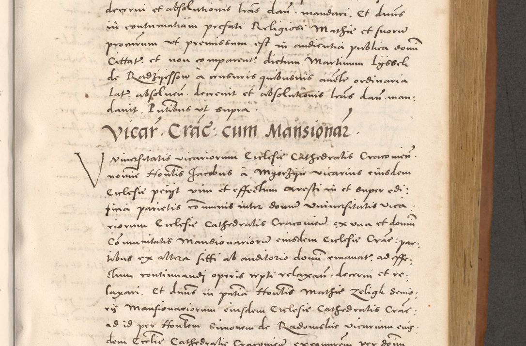 Zdjęcie nr 519 dla obiektu archiwalnego: Acta actorum causarum, sentenciarum tam diffinitivarum quam interloquutoriarum, decretorum, obligationum, quietationum et constitucionum procuratorum coram reverendo domino Bartholomeo Ganthkowsky cancellario Gnesnensi, archidiacono et reverendissimi in Christo patris domini Andree Dei gratia episcopi Cracoviensis vicario in spiritualibus generali Cracoviensi ad annum Domini millesimum quingentesimum quingentesimum primum, cuius indictio nona, pontificatus sanctissimi in Christo patris domini Julii divina providencia pape tercii, annus secundus (sic!) felici omine incipiutur.