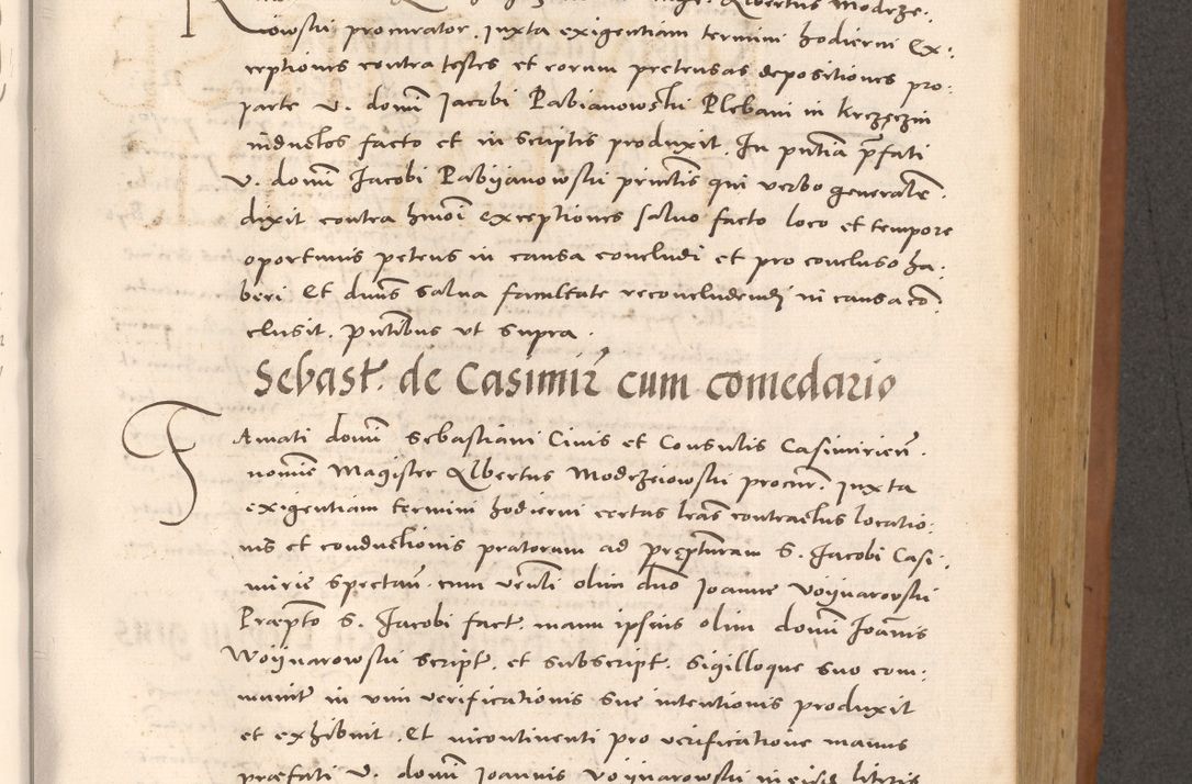 Zdjęcie nr 517 dla obiektu archiwalnego: Acta actorum causarum, sentenciarum tam diffinitivarum quam interloquutoriarum, decretorum, obligationum, quietationum et constitucionum procuratorum coram reverendo domino Bartholomeo Ganthkowsky cancellario Gnesnensi, archidiacono et reverendissimi in Christo patris domini Andree Dei gratia episcopi Cracoviensis vicario in spiritualibus generali Cracoviensi ad annum Domini millesimum quingentesimum quingentesimum primum, cuius indictio nona, pontificatus sanctissimi in Christo patris domini Julii divina providencia pape tercii, annus secundus (sic!) felici omine incipiutur.