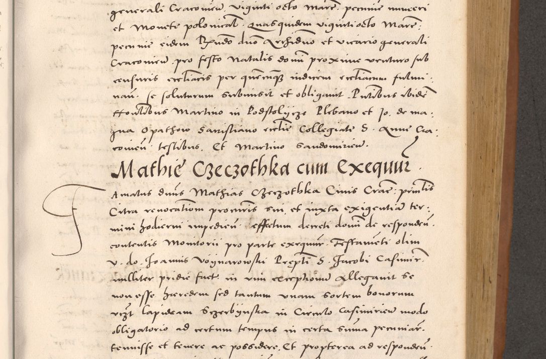 Zdjęcie nr 507 dla obiektu archiwalnego: Acta actorum causarum, sentenciarum tam diffinitivarum quam interloquutoriarum, decretorum, obligationum, quietationum et constitucionum procuratorum coram reverendo domino Bartholomeo Ganthkowsky cancellario Gnesnensi, archidiacono et reverendissimi in Christo patris domini Andree Dei gratia episcopi Cracoviensis vicario in spiritualibus generali Cracoviensi ad annum Domini millesimum quingentesimum quingentesimum primum, cuius indictio nona, pontificatus sanctissimi in Christo patris domini Julii divina providencia pape tercii, annus secundus (sic!) felici omine incipiutur.