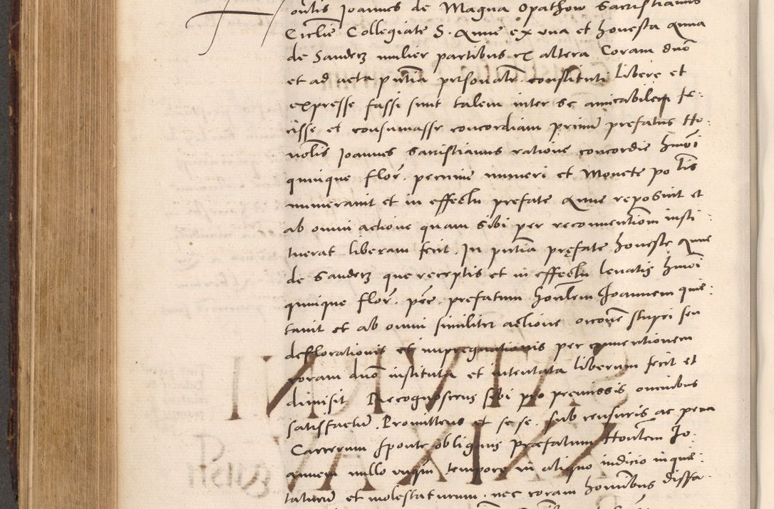 Zdjęcie nr 504 dla obiektu archiwalnego: Acta actorum causarum, sentenciarum tam diffinitivarum quam interloquutoriarum, decretorum, obligationum, quietationum et constitucionum procuratorum coram reverendo domino Bartholomeo Ganthkowsky cancellario Gnesnensi, archidiacono et reverendissimi in Christo patris domini Andree Dei gratia episcopi Cracoviensis vicario in spiritualibus generali Cracoviensi ad annum Domini millesimum quingentesimum quingentesimum primum, cuius indictio nona, pontificatus sanctissimi in Christo patris domini Julii divina providencia pape tercii, annus secundus (sic!) felici omine incipiutur.