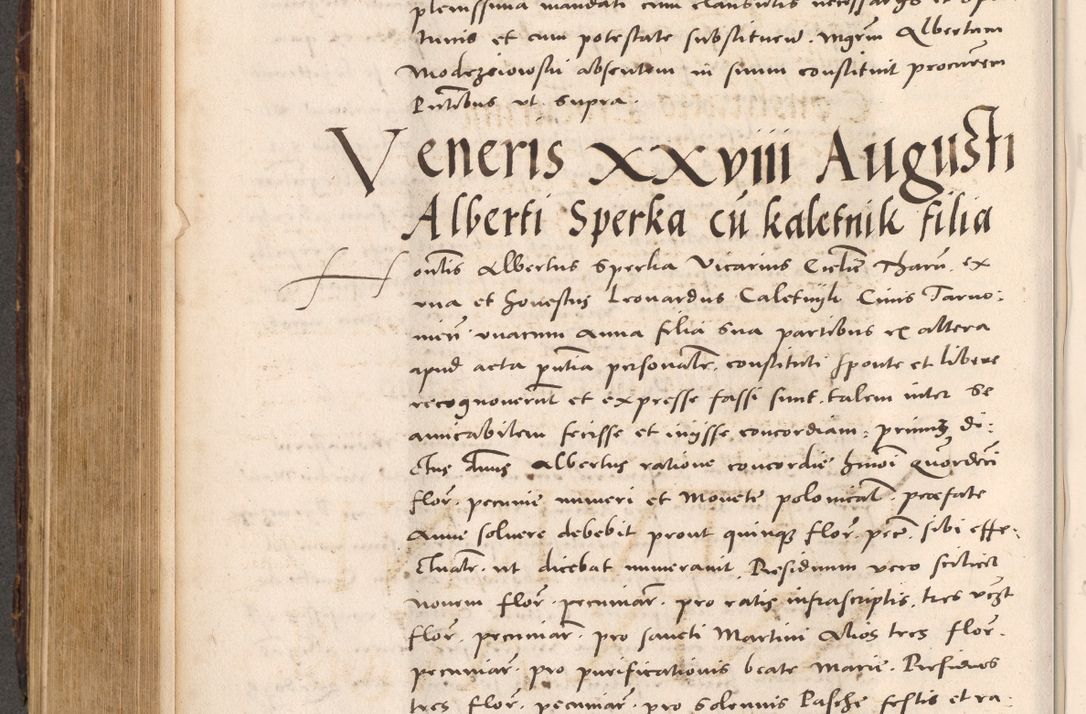 Zdjęcie nr 502 dla obiektu archiwalnego: Acta actorum causarum, sentenciarum tam diffinitivarum quam interloquutoriarum, decretorum, obligationum, quietationum et constitucionum procuratorum coram reverendo domino Bartholomeo Ganthkowsky cancellario Gnesnensi, archidiacono et reverendissimi in Christo patris domini Andree Dei gratia episcopi Cracoviensis vicario in spiritualibus generali Cracoviensi ad annum Domini millesimum quingentesimum quingentesimum primum, cuius indictio nona, pontificatus sanctissimi in Christo patris domini Julii divina providencia pape tercii, annus secundus (sic!) felici omine incipiutur.