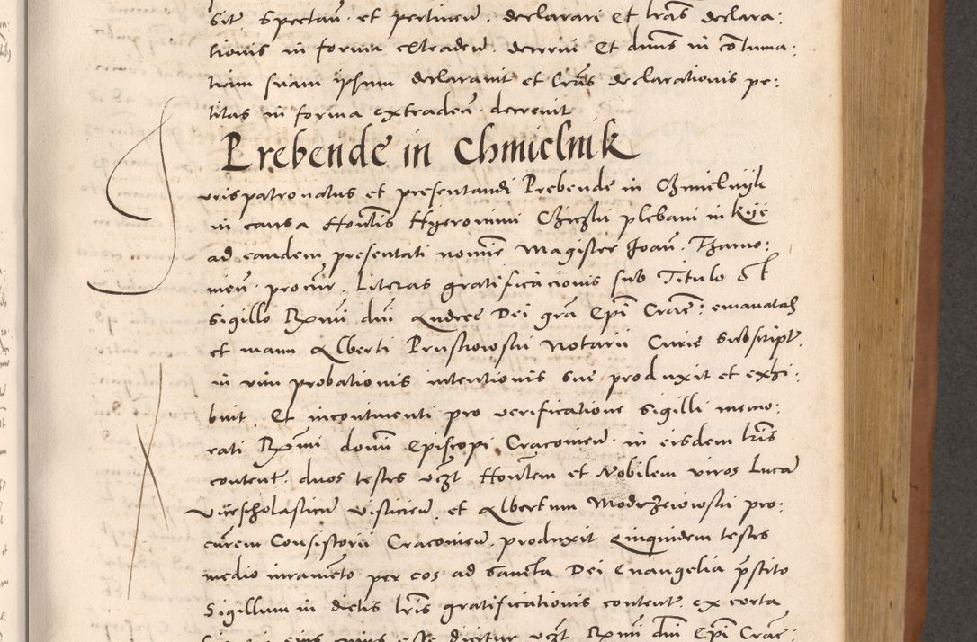 Zdjęcie nr 489 dla obiektu archiwalnego: Acta actorum causarum, sentenciarum tam diffinitivarum quam interloquutoriarum, decretorum, obligationum, quietationum et constitucionum procuratorum coram reverendo domino Bartholomeo Ganthkowsky cancellario Gnesnensi, archidiacono et reverendissimi in Christo patris domini Andree Dei gratia episcopi Cracoviensis vicario in spiritualibus generali Cracoviensi ad annum Domini millesimum quingentesimum quingentesimum primum, cuius indictio nona, pontificatus sanctissimi in Christo patris domini Julii divina providencia pape tercii, annus secundus (sic!) felici omine incipiutur.