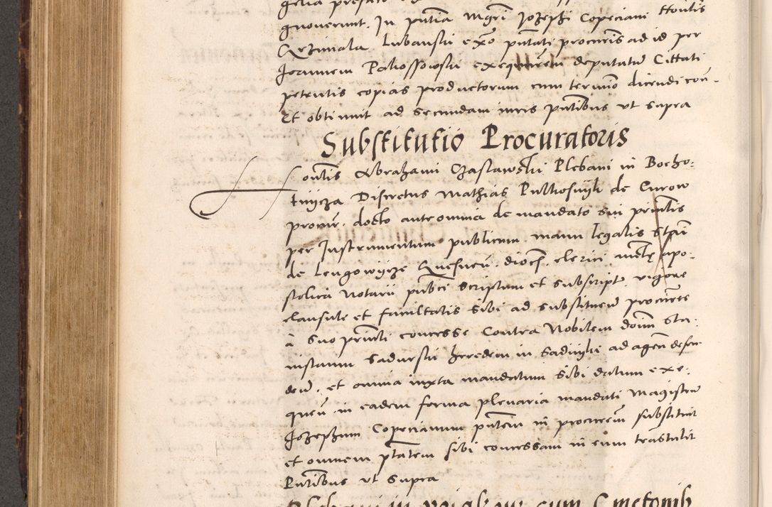 Zdjęcie nr 484 dla obiektu archiwalnego: Acta actorum causarum, sentenciarum tam diffinitivarum quam interloquutoriarum, decretorum, obligationum, quietationum et constitucionum procuratorum coram reverendo domino Bartholomeo Ganthkowsky cancellario Gnesnensi, archidiacono et reverendissimi in Christo patris domini Andree Dei gratia episcopi Cracoviensis vicario in spiritualibus generali Cracoviensi ad annum Domini millesimum quingentesimum quingentesimum primum, cuius indictio nona, pontificatus sanctissimi in Christo patris domini Julii divina providencia pape tercii, annus secundus (sic!) felici omine incipiutur.