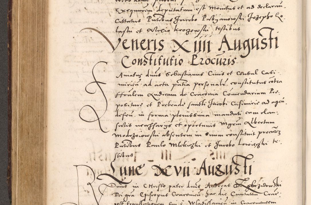 Zdjęcie nr 476 dla obiektu archiwalnego: Acta actorum causarum, sentenciarum tam diffinitivarum quam interloquutoriarum, decretorum, obligationum, quietationum et constitucionum procuratorum coram reverendo domino Bartholomeo Ganthkowsky cancellario Gnesnensi, archidiacono et reverendissimi in Christo patris domini Andree Dei gratia episcopi Cracoviensis vicario in spiritualibus generali Cracoviensi ad annum Domini millesimum quingentesimum quingentesimum primum, cuius indictio nona, pontificatus sanctissimi in Christo patris domini Julii divina providencia pape tercii, annus secundus (sic!) felici omine incipiutur.