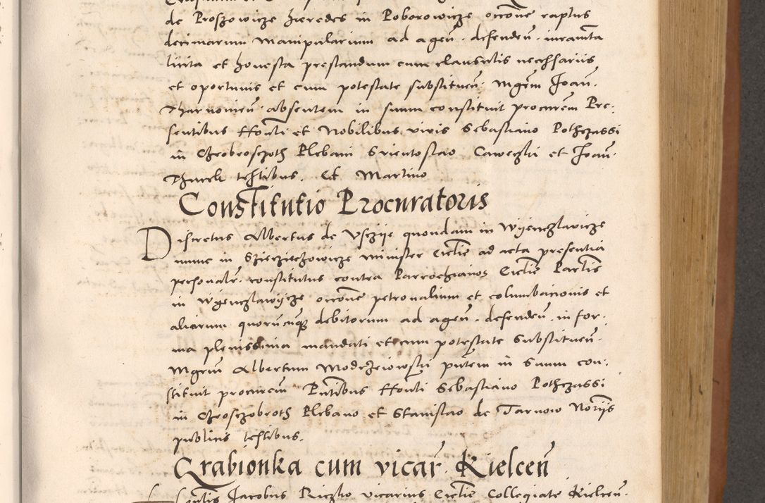 Zdjęcie nr 477 dla obiektu archiwalnego: Acta actorum causarum, sentenciarum tam diffinitivarum quam interloquutoriarum, decretorum, obligationum, quietationum et constitucionum procuratorum coram reverendo domino Bartholomeo Ganthkowsky cancellario Gnesnensi, archidiacono et reverendissimi in Christo patris domini Andree Dei gratia episcopi Cracoviensis vicario in spiritualibus generali Cracoviensi ad annum Domini millesimum quingentesimum quingentesimum primum, cuius indictio nona, pontificatus sanctissimi in Christo patris domini Julii divina providencia pape tercii, annus secundus (sic!) felici omine incipiutur.