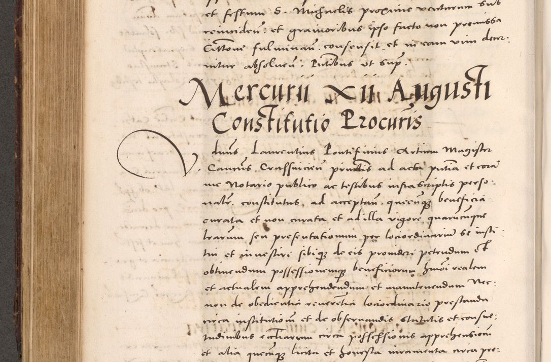 Zdjęcie nr 474 dla obiektu archiwalnego: Acta actorum causarum, sentenciarum tam diffinitivarum quam interloquutoriarum, decretorum, obligationum, quietationum et constitucionum procuratorum coram reverendo domino Bartholomeo Ganthkowsky cancellario Gnesnensi, archidiacono et reverendissimi in Christo patris domini Andree Dei gratia episcopi Cracoviensis vicario in spiritualibus generali Cracoviensi ad annum Domini millesimum quingentesimum quingentesimum primum, cuius indictio nona, pontificatus sanctissimi in Christo patris domini Julii divina providencia pape tercii, annus secundus (sic!) felici omine incipiutur.