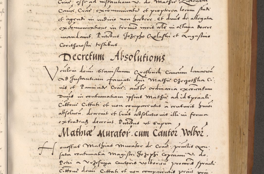 Zdjęcie nr 465 dla obiektu archiwalnego: Acta actorum causarum, sentenciarum tam diffinitivarum quam interloquutoriarum, decretorum, obligationum, quietationum et constitucionum procuratorum coram reverendo domino Bartholomeo Ganthkowsky cancellario Gnesnensi, archidiacono et reverendissimi in Christo patris domini Andree Dei gratia episcopi Cracoviensis vicario in spiritualibus generali Cracoviensi ad annum Domini millesimum quingentesimum quingentesimum primum, cuius indictio nona, pontificatus sanctissimi in Christo patris domini Julii divina providencia pape tercii, annus secundus (sic!) felici omine incipiutur.