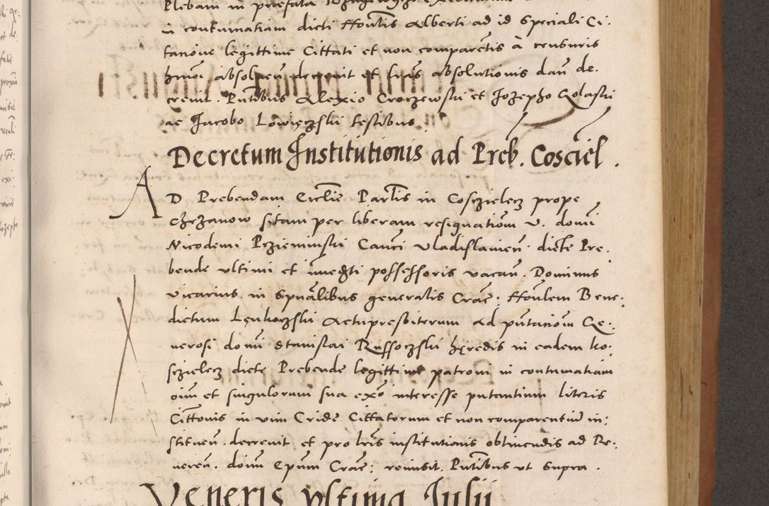 Zdjęcie nr 461 dla obiektu archiwalnego: Acta actorum causarum, sentenciarum tam diffinitivarum quam interloquutoriarum, decretorum, obligationum, quietationum et constitucionum procuratorum coram reverendo domino Bartholomeo Ganthkowsky cancellario Gnesnensi, archidiacono et reverendissimi in Christo patris domini Andree Dei gratia episcopi Cracoviensis vicario in spiritualibus generali Cracoviensi ad annum Domini millesimum quingentesimum quingentesimum primum, cuius indictio nona, pontificatus sanctissimi in Christo patris domini Julii divina providencia pape tercii, annus secundus (sic!) felici omine incipiutur.