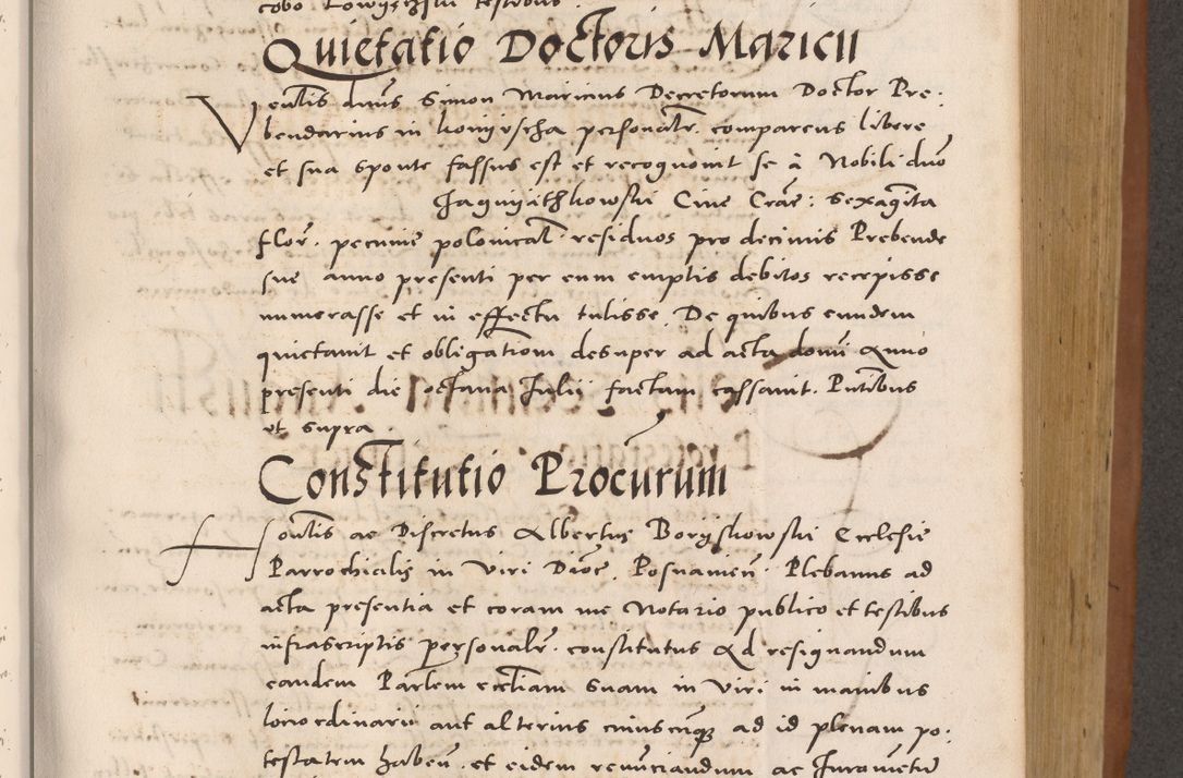 Zdjęcie nr 463 dla obiektu archiwalnego: Acta actorum causarum, sentenciarum tam diffinitivarum quam interloquutoriarum, decretorum, obligationum, quietationum et constitucionum procuratorum coram reverendo domino Bartholomeo Ganthkowsky cancellario Gnesnensi, archidiacono et reverendissimi in Christo patris domini Andree Dei gratia episcopi Cracoviensis vicario in spiritualibus generali Cracoviensi ad annum Domini millesimum quingentesimum quingentesimum primum, cuius indictio nona, pontificatus sanctissimi in Christo patris domini Julii divina providencia pape tercii, annus secundus (sic!) felici omine incipiutur.