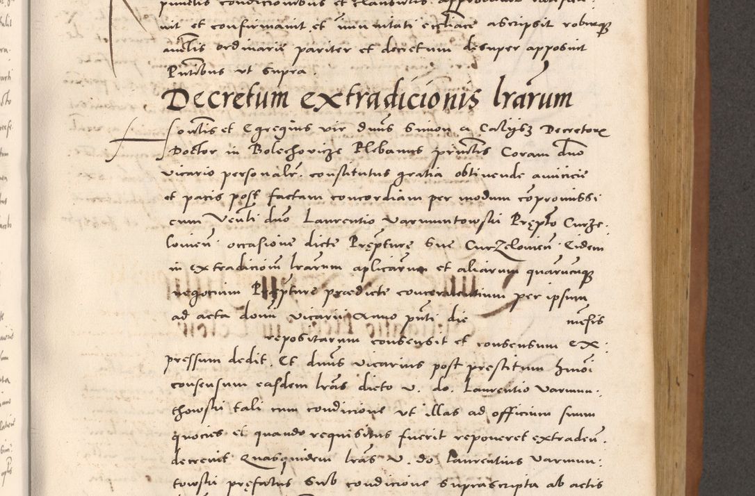 Zdjęcie nr 459 dla obiektu archiwalnego: Acta actorum causarum, sentenciarum tam diffinitivarum quam interloquutoriarum, decretorum, obligationum, quietationum et constitucionum procuratorum coram reverendo domino Bartholomeo Ganthkowsky cancellario Gnesnensi, archidiacono et reverendissimi in Christo patris domini Andree Dei gratia episcopi Cracoviensis vicario in spiritualibus generali Cracoviensi ad annum Domini millesimum quingentesimum quingentesimum primum, cuius indictio nona, pontificatus sanctissimi in Christo patris domini Julii divina providencia pape tercii, annus secundus (sic!) felici omine incipiutur.