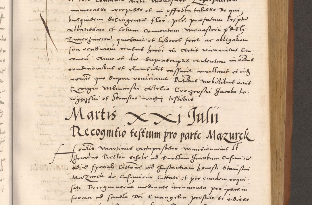 Zdjęcie nr 455 dla obiektu archiwalnego: Acta actorum causarum, sentenciarum tam diffinitivarum quam interloquutoriarum, decretorum, obligationum, quietationum et constitucionum procuratorum coram reverendo domino Bartholomeo Ganthkowsky cancellario Gnesnensi, archidiacono et reverendissimi in Christo patris domini Andree Dei gratia episcopi Cracoviensis vicario in spiritualibus generali Cracoviensi ad annum Domini millesimum quingentesimum quingentesimum primum, cuius indictio nona, pontificatus sanctissimi in Christo patris domini Julii divina providencia pape tercii, annus secundus (sic!) felici omine incipiutur.
