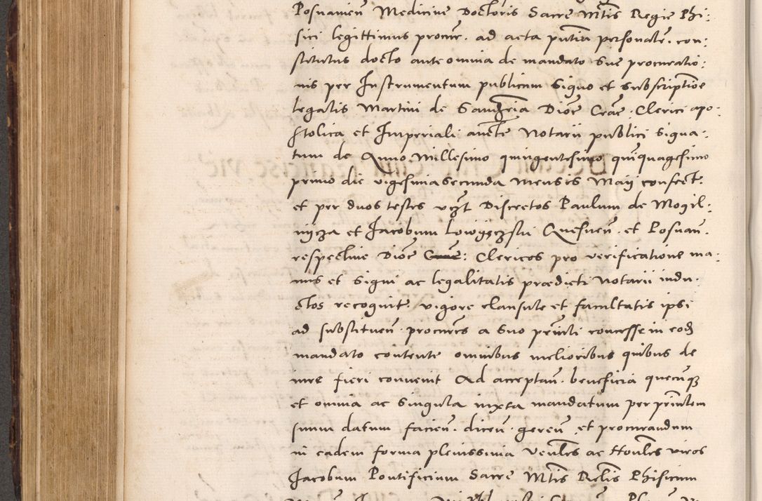 Zdjęcie nr 448 dla obiektu archiwalnego: Acta actorum causarum, sentenciarum tam diffinitivarum quam interloquutoriarum, decretorum, obligationum, quietationum et constitucionum procuratorum coram reverendo domino Bartholomeo Ganthkowsky cancellario Gnesnensi, archidiacono et reverendissimi in Christo patris domini Andree Dei gratia episcopi Cracoviensis vicario in spiritualibus generali Cracoviensi ad annum Domini millesimum quingentesimum quingentesimum primum, cuius indictio nona, pontificatus sanctissimi in Christo patris domini Julii divina providencia pape tercii, annus secundus (sic!) felici omine incipiutur.