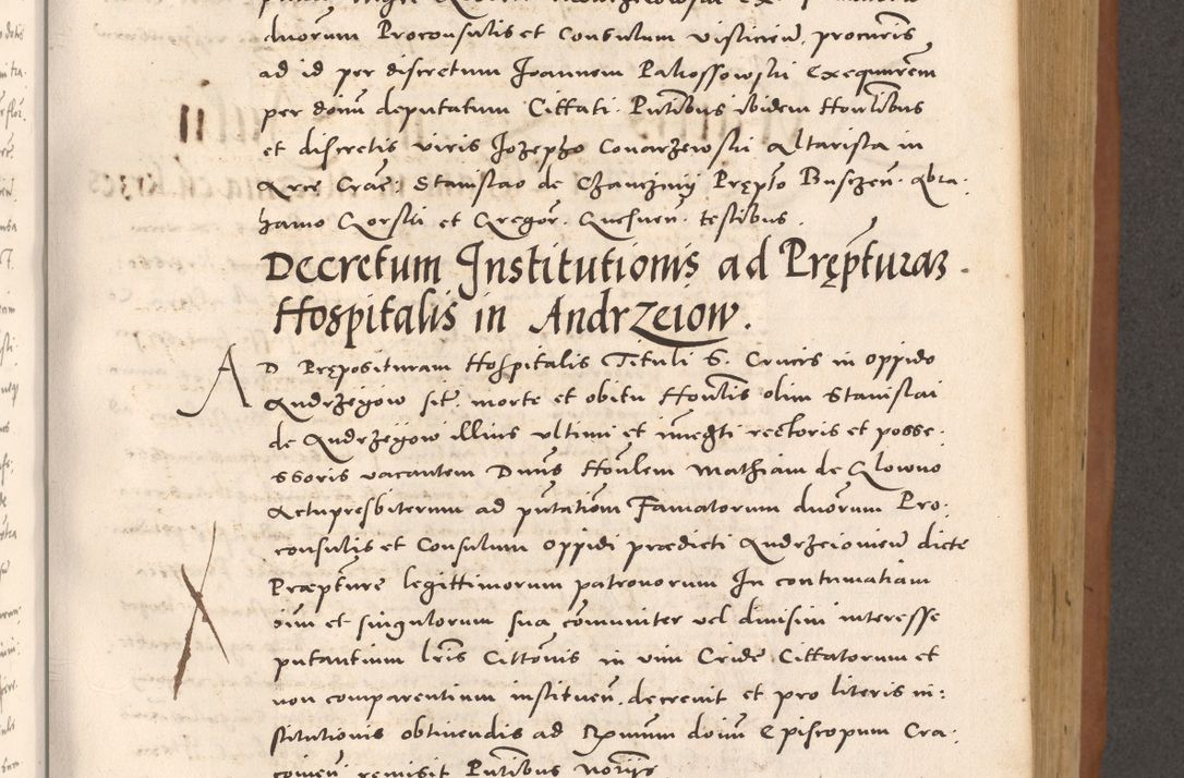 Zdjęcie nr 443 dla obiektu archiwalnego: Acta actorum causarum, sentenciarum tam diffinitivarum quam interloquutoriarum, decretorum, obligationum, quietationum et constitucionum procuratorum coram reverendo domino Bartholomeo Ganthkowsky cancellario Gnesnensi, archidiacono et reverendissimi in Christo patris domini Andree Dei gratia episcopi Cracoviensis vicario in spiritualibus generali Cracoviensi ad annum Domini millesimum quingentesimum quingentesimum primum, cuius indictio nona, pontificatus sanctissimi in Christo patris domini Julii divina providencia pape tercii, annus secundus (sic!) felici omine incipiutur.
