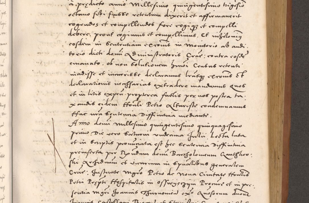 Zdjęcie nr 439 dla obiektu archiwalnego: Acta actorum causarum, sentenciarum tam diffinitivarum quam interloquutoriarum, decretorum, obligationum, quietationum et constitucionum procuratorum coram reverendo domino Bartholomeo Ganthkowsky cancellario Gnesnensi, archidiacono et reverendissimi in Christo patris domini Andree Dei gratia episcopi Cracoviensis vicario in spiritualibus generali Cracoviensi ad annum Domini millesimum quingentesimum quingentesimum primum, cuius indictio nona, pontificatus sanctissimi in Christo patris domini Julii divina providencia pape tercii, annus secundus (sic!) felici omine incipiutur.
